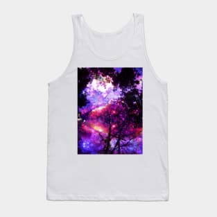 Space Sky and Trees Tank Top